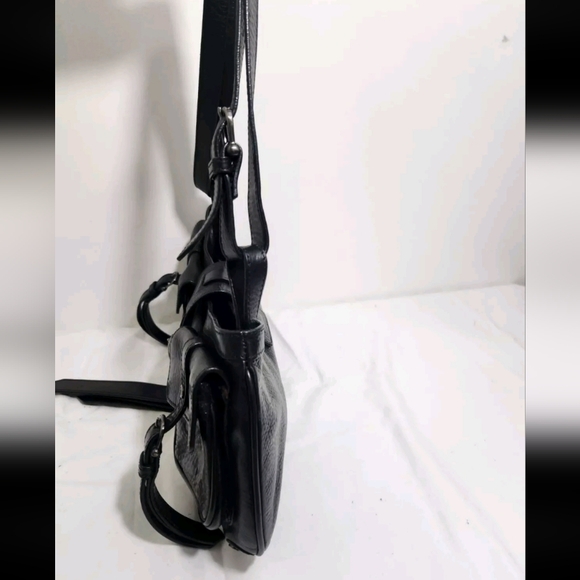 Burberry Prorsum Runway Cinda Black Leather Moto Crossbody Handbag Shoulder bag - Picture 12 of 15